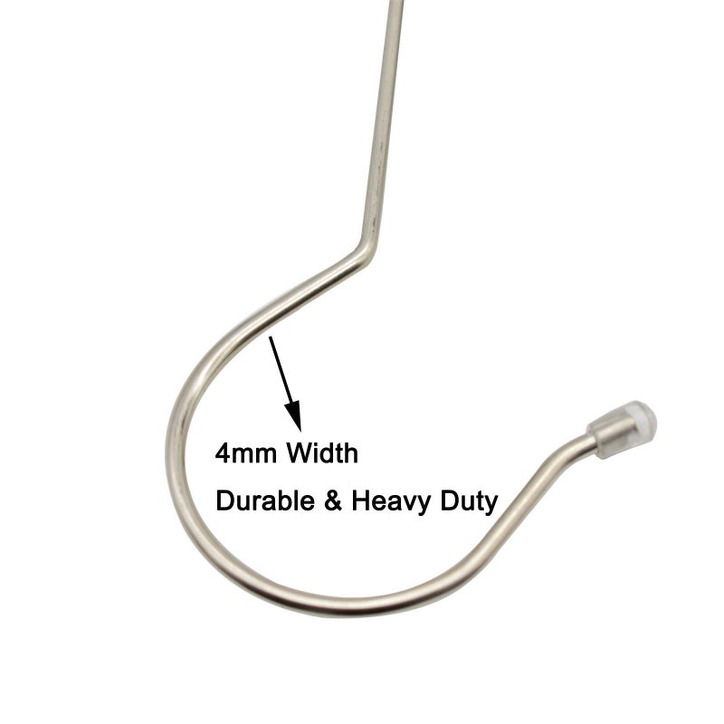 Maydahui 5 PCS Extra Long 16 inch S Shaped Hooks Stainless Steel Large Size Silver Hanger for Bird Feeder Plant Hanger Tree Branch Hook Clothes Outdoor Lights - Image 3